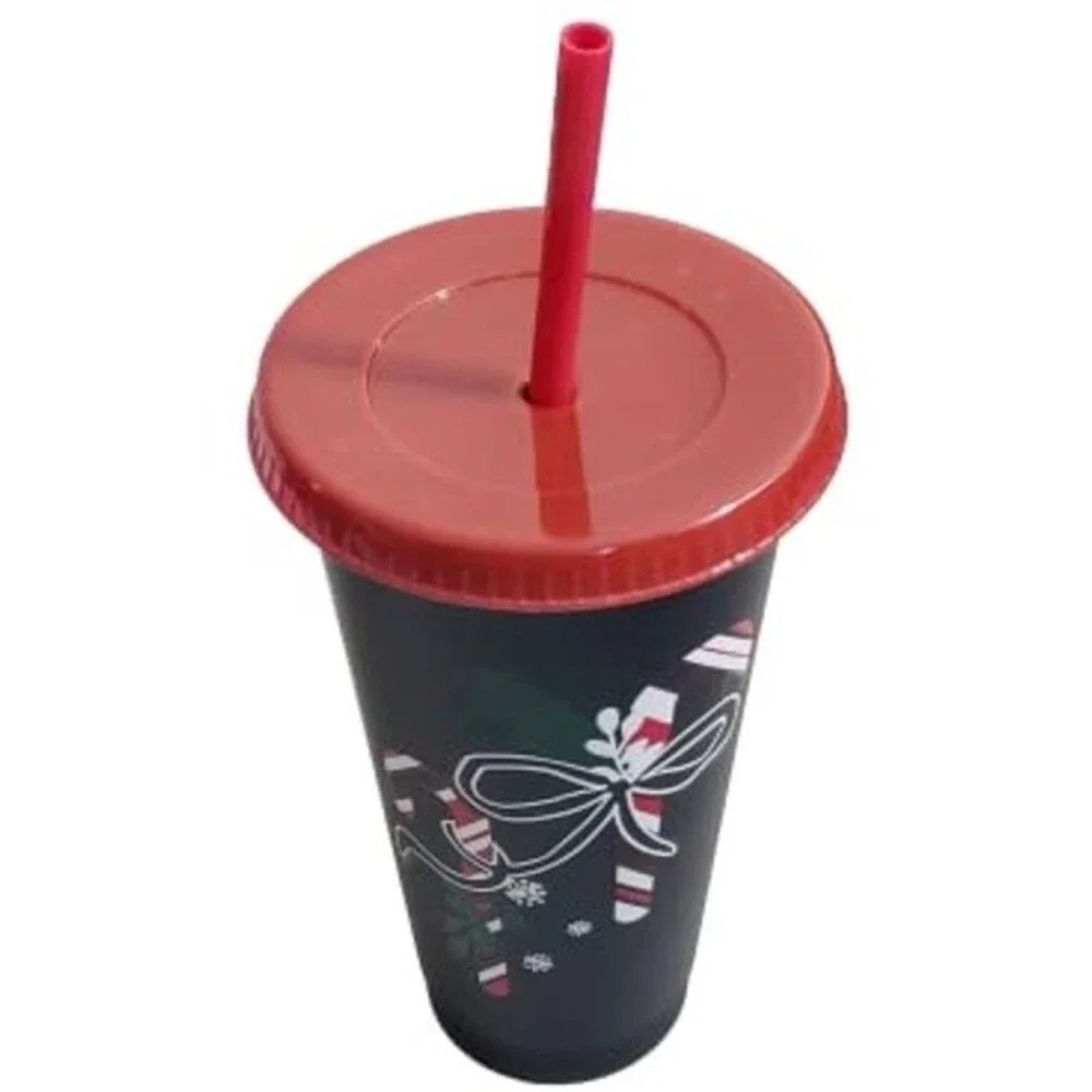 Starbucks 24oz. Reusable Holiday Cold Cup - Candy Canes